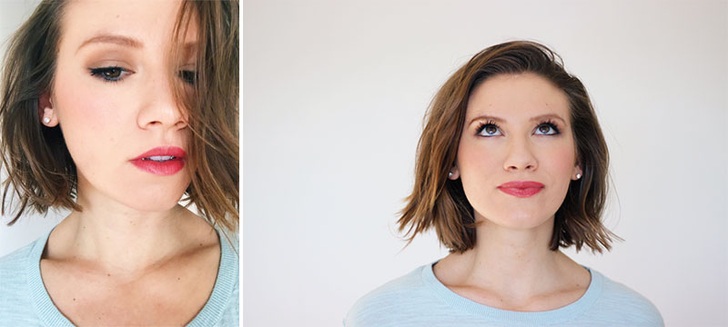 The best natural mascara and eyeliner from W3LL PEOPLE, modeled by Laura Ehlers. 