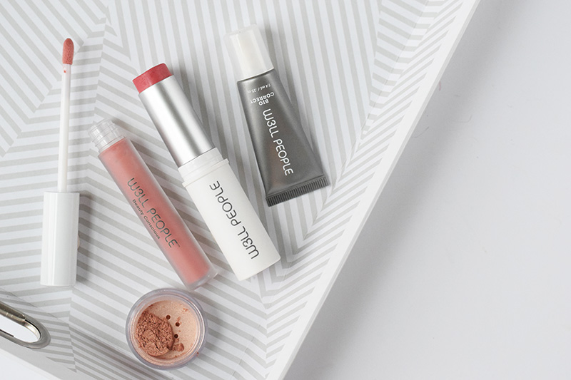 4 Products and one beautiful makeup look featuring nontoxic, vegan, cruelty free beauty products from W3LL PEOPLE. 