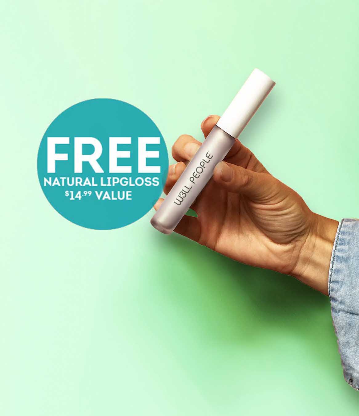 FREE NATURAL LIPGLOSS WITH $50 PURCHASE
