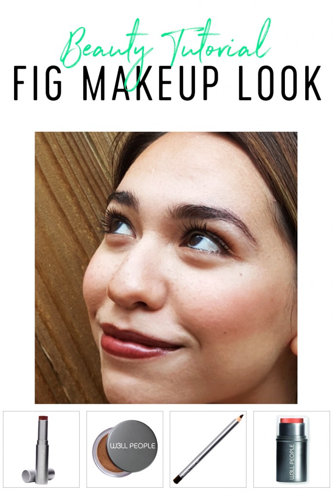 Step by Step Beauty Tutorial: Fig Makeup Look featuring natural, vegan products from W3LL PEOPLE. 